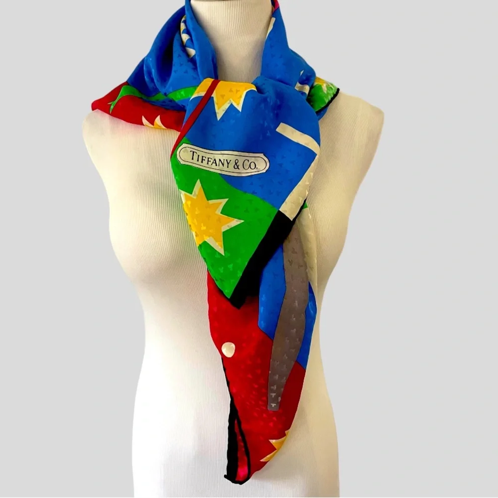 New! TIFFANY & CO SILK SCARF 35” SQUARE